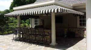Enhance The Usability Of Your Porch By Installing Custom Fabric Awnings Awnings Create An Extra Overhang Adding To Porch Awning Pergola Outdoor Living Awning