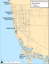 Tide tables and solunar charts for naples: Red Tide Sample Location Map Collier County Fl