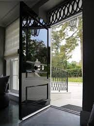 In leathers cat.a sauvage col. Kensington High Gloss Piano Black Front Door Swd Bespoke