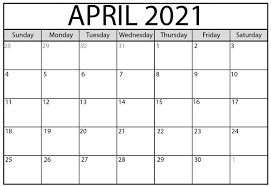 From there on, you should be able find the print option listed under the file menu. Free April 2021 Calendar Printable Templates Download