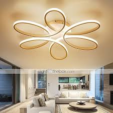 Ceiling lights can illuminate entire rooms with minimal obstruction, and oftentimes a single light bulb, simply by being placed in the correct overhead spot. 313 34 Led Ceiling Light 8 Heads 6 Heads Modern Flower Design Metal Silica Gel Linear Painted Finishes 65cm 110 120v 220 240v Ceiling Lights Bedroom Ceiling Light Ceiling Design