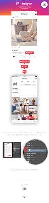 Download Free Instagram Feed Profile Screen Psd Ui 2016 On Behance