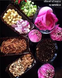 Thai Food Miang Kham Savoury Petal Of Lotus Flower Wraps Edible Flowers Recipes Food Wrap Recipes