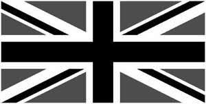 Flagge von england flagge des vereinigten königreichs flagge von großbritannien, england, elektrisches blau, england png. Union Jack Aufkleber Sticker S W Grau England Flaggen Fahnen Grossbritannien Ebay