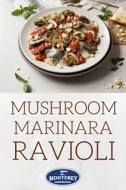 Mushroom Marinara Ravioli Mushroom Recipes Pasta Vegetarian Mushroom Recipes Mushroom Side Dishes
