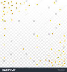 Gold Confetti Vector Background Party Invitation Decor Element Golden Dust Flying Circle Yellow And Brown Gold Confetti Party Invitations Vector Background