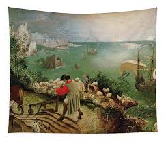 of Icarus #1 Tapestry by Pieter Bruegel ...