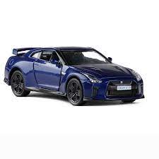 3d viewer is not available. 1 36 Nissan Gtr R35 Die Cast Modellauto Spielzeug Model Sammlung Kinder Blau Ebay