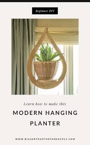Follow in their steps and take on a reclaimed wood project of your own. Diy Modern Plant Hanger