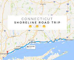 Map Of Connecticut Coast Shoreline Road Trip In Connecticut Shows You Coastal Towns
