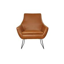 Add extra seating and casual elegance to your living room with this armchair! Adesso Home Kendrick Faux Leather Accent Chair In Camel Brown Gr2002 32
