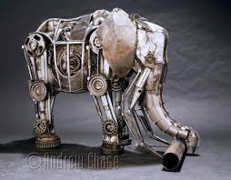 Recycled Fully Articulated Mechanical Animals Mechanical Animals Mechanical Sculpture Steampunk Animals