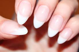 French Tip Almond Shaped Nails Almond Shape Nails Almond Nails
