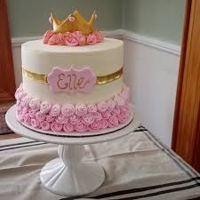 Princess Baby Shower Cake Pink And Gold Pink Baby Shower Cake Baby Shower Princess Princess Baby Shower Cake