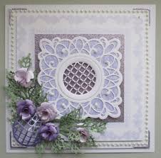 Card Made Using Sue Wilson S Sydney Die The Flowers Are My Gardenia Roses Tarjetas Artesanales Hacer Tarjetas Tarjetas Manuales