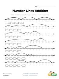 number lines addition worksheet 2 all kids network