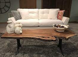 Rustic nature coffee table, large retro wood slabs coffee table with metal legs and storage shelf for living room bedroom kitchen, easy assembly(rectangle) walmart usa $ 259.99. Creating A Live Edge Coffee Table