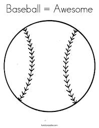Have your baseball coach help you. Baseball Awesome Coloring Page Twisty Noodle