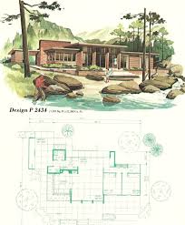 Vintage House Plans 2434 Mid Century Modern House Plans Modern Floor Plans Vintage House Plans