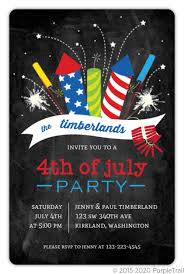 They're super fun, and they love a good red, white, and blue color scheme. Cheerful Fireworks Fourth Of July Party Invitation 4th Of July Invitations