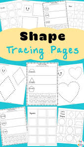 Tracing Shapes Worksheets In 2020 Tracing Shapes Shapes Worksheet Kindergarten Shape Activities Preschool
