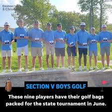 Congratulations to Danny Wehle (@d.wehle23), Richard Essen  (@richard_essen1), Matt Carpentier (@mattcarpentier) and the other seven  athletes from Section V who will be packing their bags for the state golf  tournament next weekend.