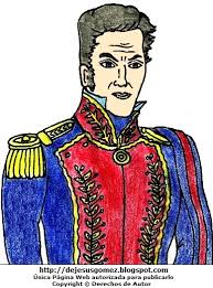 Simón bolívar dictador del perú para colorear. Pagina Educativa Madre Creativa Dibujo De Simon Bolivar A Colores