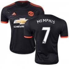 Il a flambé avec son club formateur (psv eindhoven), terminant. Women S 7 Memphis Depay Manchester United Fc Jersey 15 16 England Football Club Adidas Authentic Black Third Soccer Short Shirt