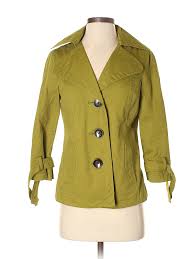 Details About Merona Women Green Coat Sm