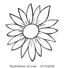 Black And White Simple Outline Outline Stencil Sunflower Clipart Sunflower Drawing Easy At Getdrawings Com Free For Personal Use Sunflower Drawing Sunflower Stencil Flower Outline