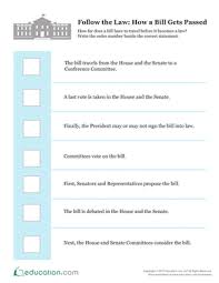 Printable worksheets make learning fun and interesting. Follow The Law How A Bill Gets Passed Worksheet Education Com Social Studies Worksheets Geography Worksheets Free Printable Worksheets