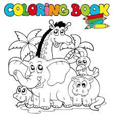 Download Coloring Book With Cute Animals 1 Illustration Aff Cute Book Coloring Illustration Coloring Books Childrens Colouring Book Animal Coloring Books