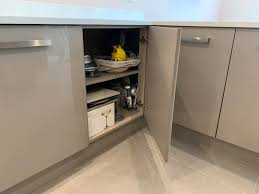 We did not find results for: Modern Grey Gloss Grey Wood Grain Kitchen White Quartz Worktops Neff Appliances