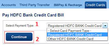 For this you must enter the card number, name on card, enter the amount, the bank account through which you want to pay. Hdfc Bank Credit Card Online Payment Link