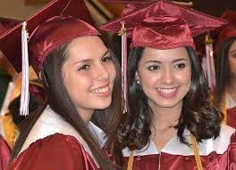 Class of 2017 graduates outdoors at Westborough High