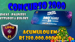 O prêmio nominal mais alto foi registrado em 2017, quando 17 bilhetes dividiram r$ 306,7 milhões. Mega Sena Da Virada 2017 Concurso 2000 Youtube
