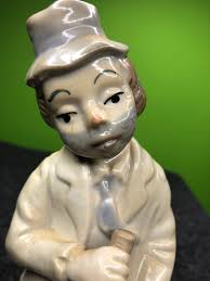 Vintage Porcelain Piece With Wino Subject Sitting