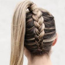 You can work a braid ponytail into a sleek updo with this idea. 30 Prettiest Dutch Braid Hairstyles How To Hair Motive Hair Motive