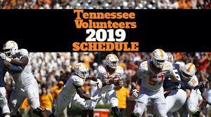 Tennessee Vols Football Schedule 2019 Tennessee Tennessee Football Schedule Tennessee Football