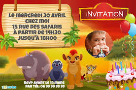 Invitation Anniversaire La Garde Du Roi Lion Anniversaire Roi Lion Invitation Anniversaire Garcon Carte Invitation Anniversaire
