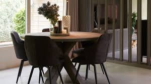 eettafel rond met kruispoot ronde eettafel eetkamer met ronde tafel eettafel