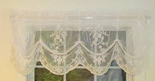 Window valance of vintage elegant contemporary long window curtains and a valance in one. Fiona Lace Balloon Valance Thecurtainshop Com