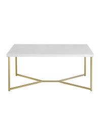 Walker Edison 42 In 2020 Faux Marble Coffee Table Coffee Table Marble Top Coffee Table