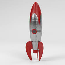 3d Retro Space Rocket Vintage Rockets Space Rocket Rocket