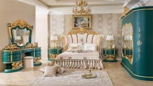 Villa Altin Varakli Yatak Odasi Luxury Mobilya 2020 Luks Yatak Odalari Yatak Odasi Yatak