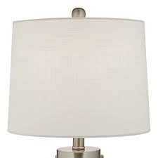 Shop for accent table lamps at bed bath & beyond. Modern Coastal Small Accent Table Lamps Set Of 2 Clear Glass Fillable Shells White Drum Shade Decor For Living Room Bedroom Beach House Bedside Nightstand Home Office Family 360 Lighting Pricepulse
