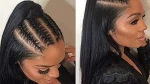 So, for this look, the hair is styled into a very high braided ponytail. Best Ponytail Hairstyles For Black Hair Youtube