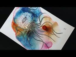 Alcohol Ink With Masking Fluid And Alcohol Markers Nr 57 Youtube Alcohol Ink Painting Alcohol Ink Art Alcohol Ink