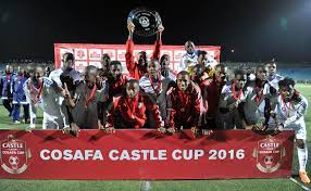 It was given to caf by the supreme council for sports in africa prior to the 1980 tournament and it was a cylindrical piece with the olympic rings over a map of the continent engraved on it. Cosafa Namibia Claim Plate Trophy At Cosafa Castle Cup
