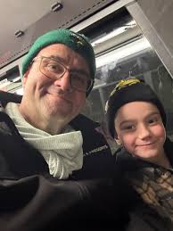 Always a hit, when we score front row, upstairs